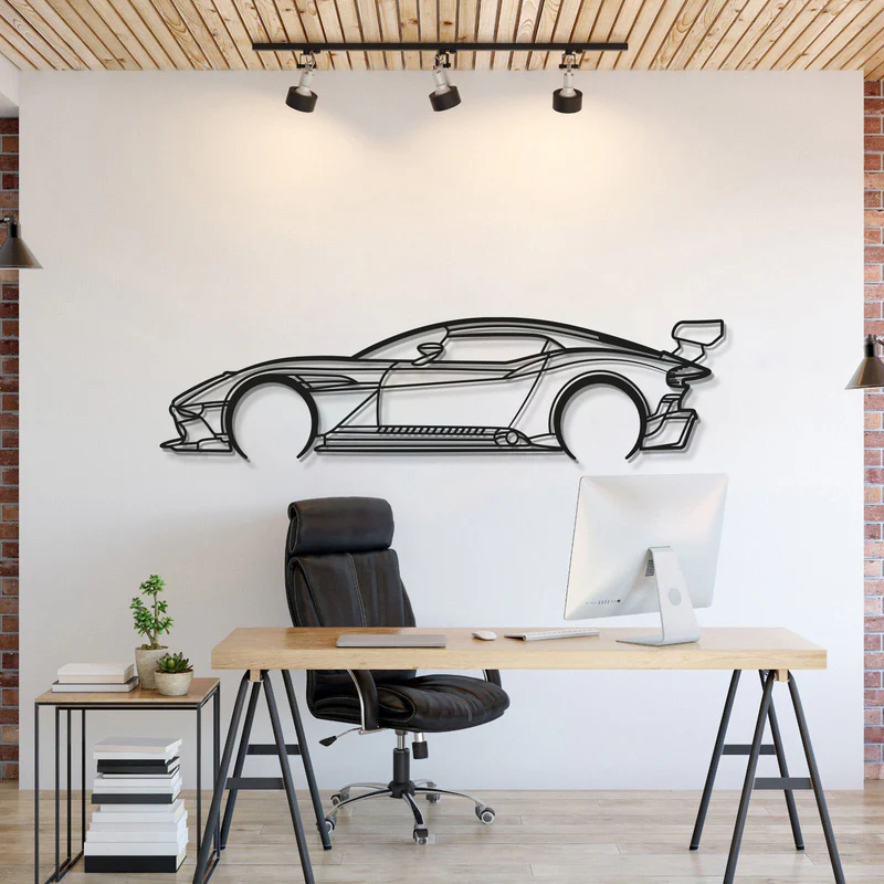 QUADRO CARRO ASTON MARTIN VULCAN EM ACM - DIVERSOS TAMANHOS