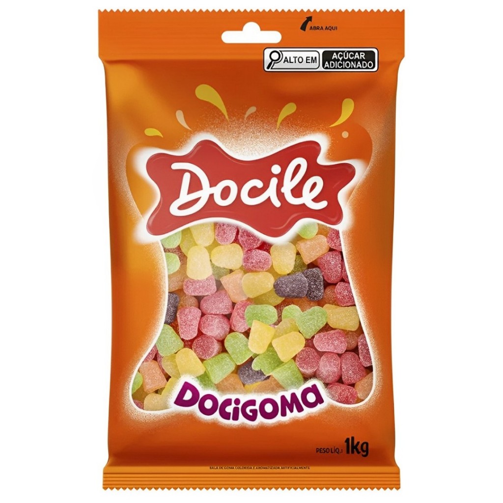 Bala De Goma Docigoma Sortida 1kg Docile em Oferta na Shopee