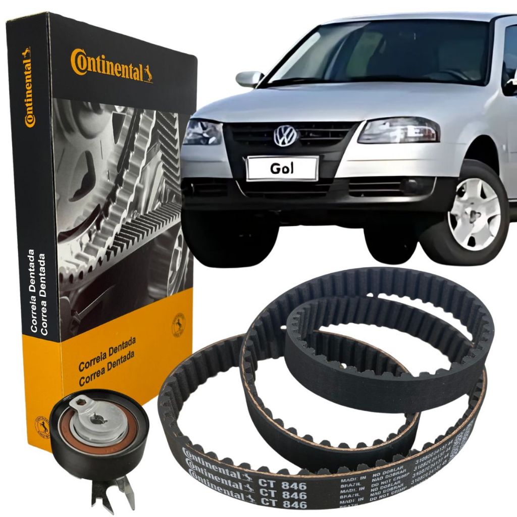 Kit Correia Dentada E Tensor Gol G4 G5 Fox Polo 1.0 1.6 8v em Oferta na Shopee