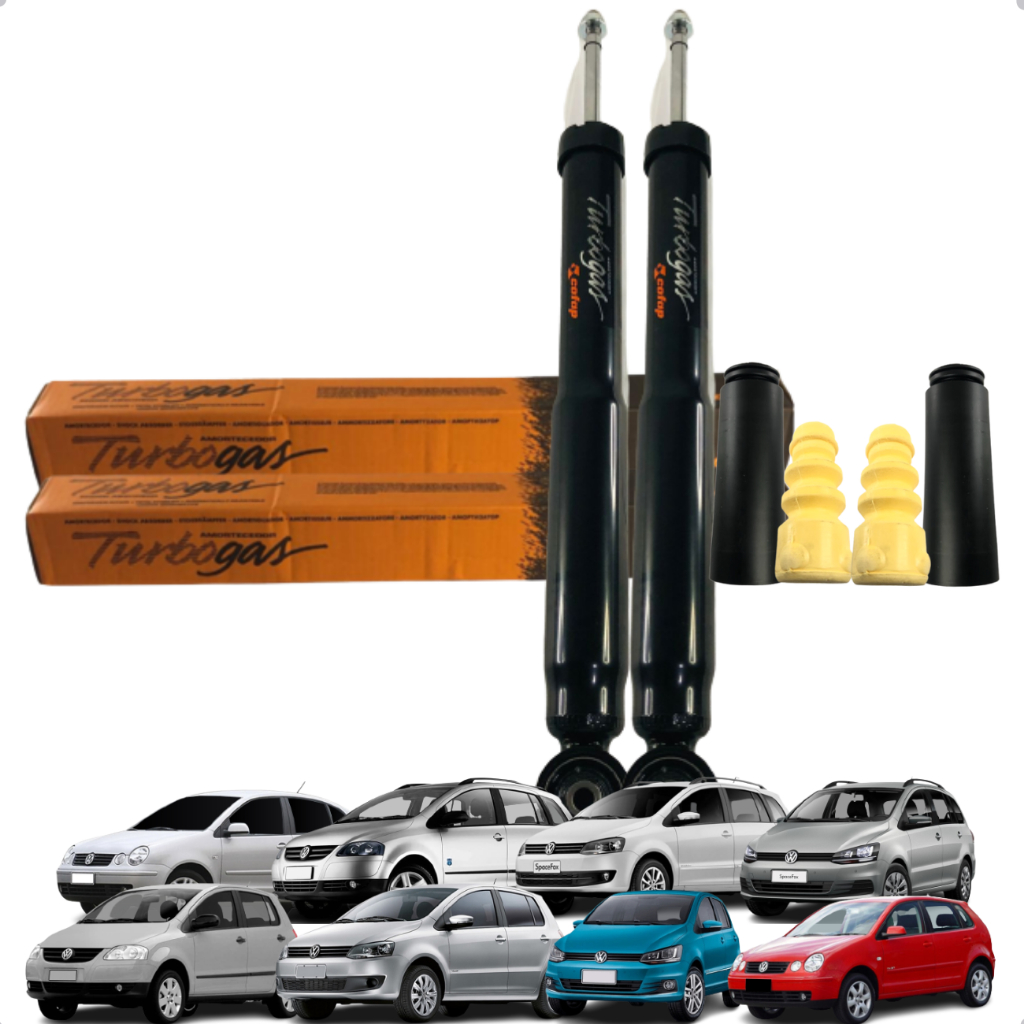 Kit Amortecedor Coifa Batente Traseiro Polo Fox Space Fox em Oferta na Shopee