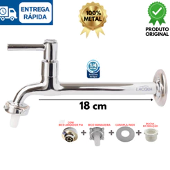 Torneira Longa para Cozinha Área Gourmet e Jardim METAL 100%
