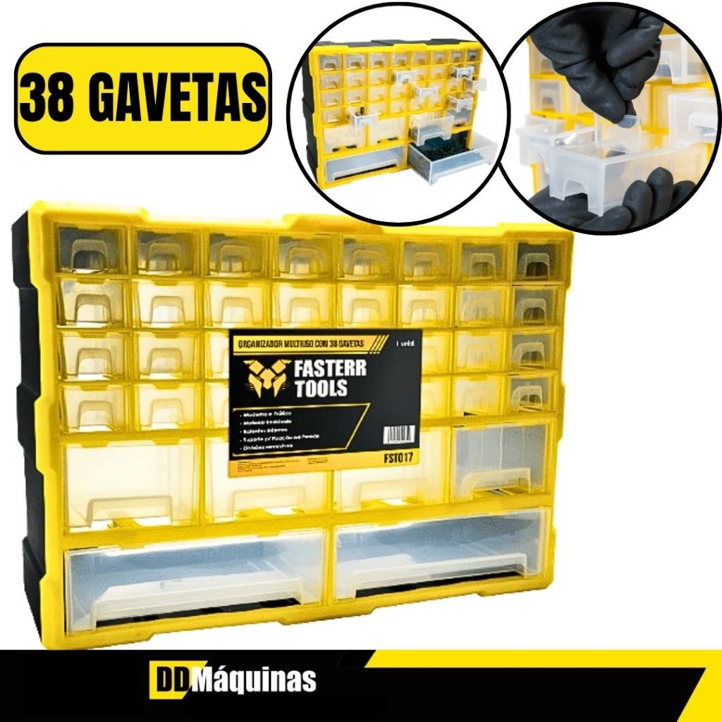 Caixa Organizadora Gaveteiro Multiuso Com 38 Gavetas - FASTERR em Oferta na Shopee