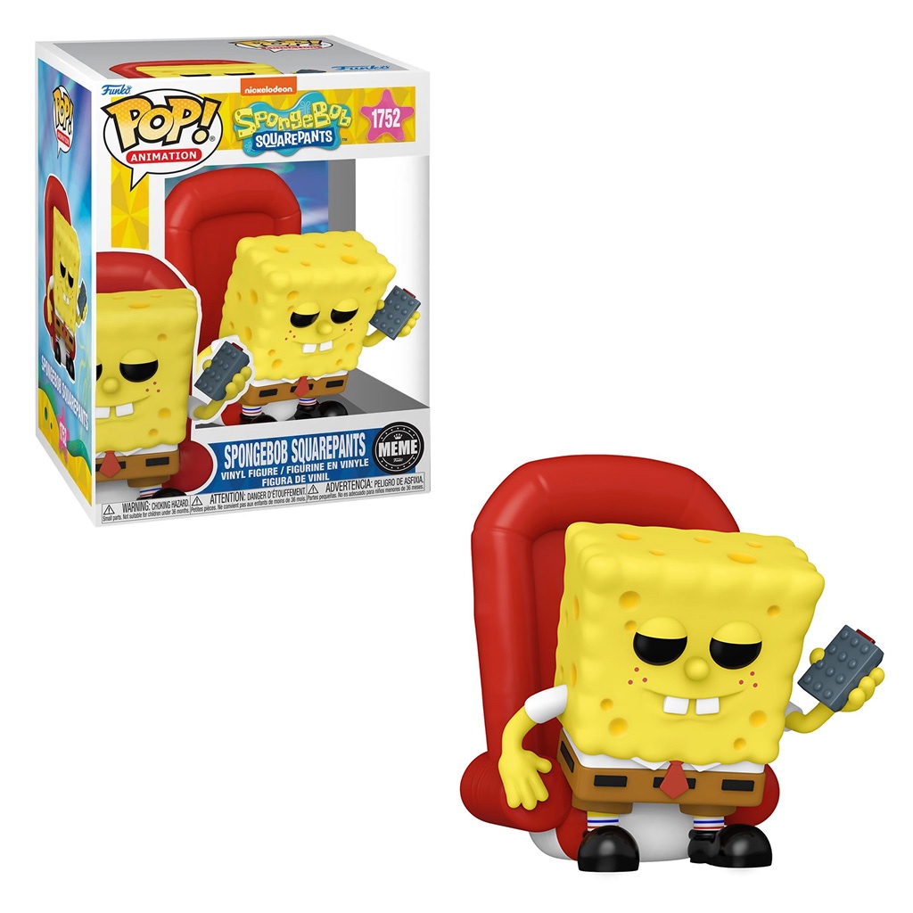 FUNKO POP SPONGEBOB  MEME SQUAREPANTS 1752 em Oferta na Shopee