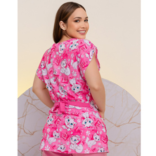 Bata Feminina Acinturada de amarrar Temáticas de desenhos em Oferta na Shopee