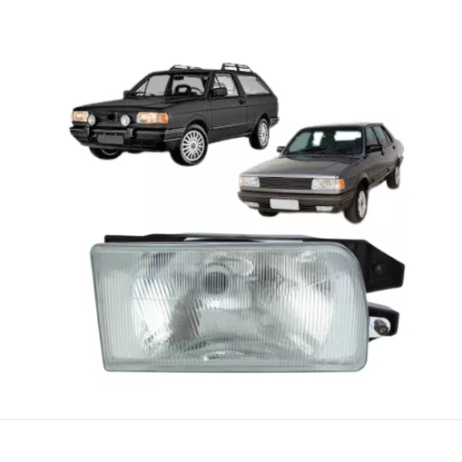 Farol Gol Parati Saveiro Voyage Quadrado 91 92 93 94 - Lente de Vidro