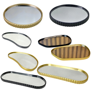 Bandeja Espelhada Decorativa 2 Em 1 Espelho Parede E Bancada Organizador Decoração Enfeites Luxo em Oferta na Shopee