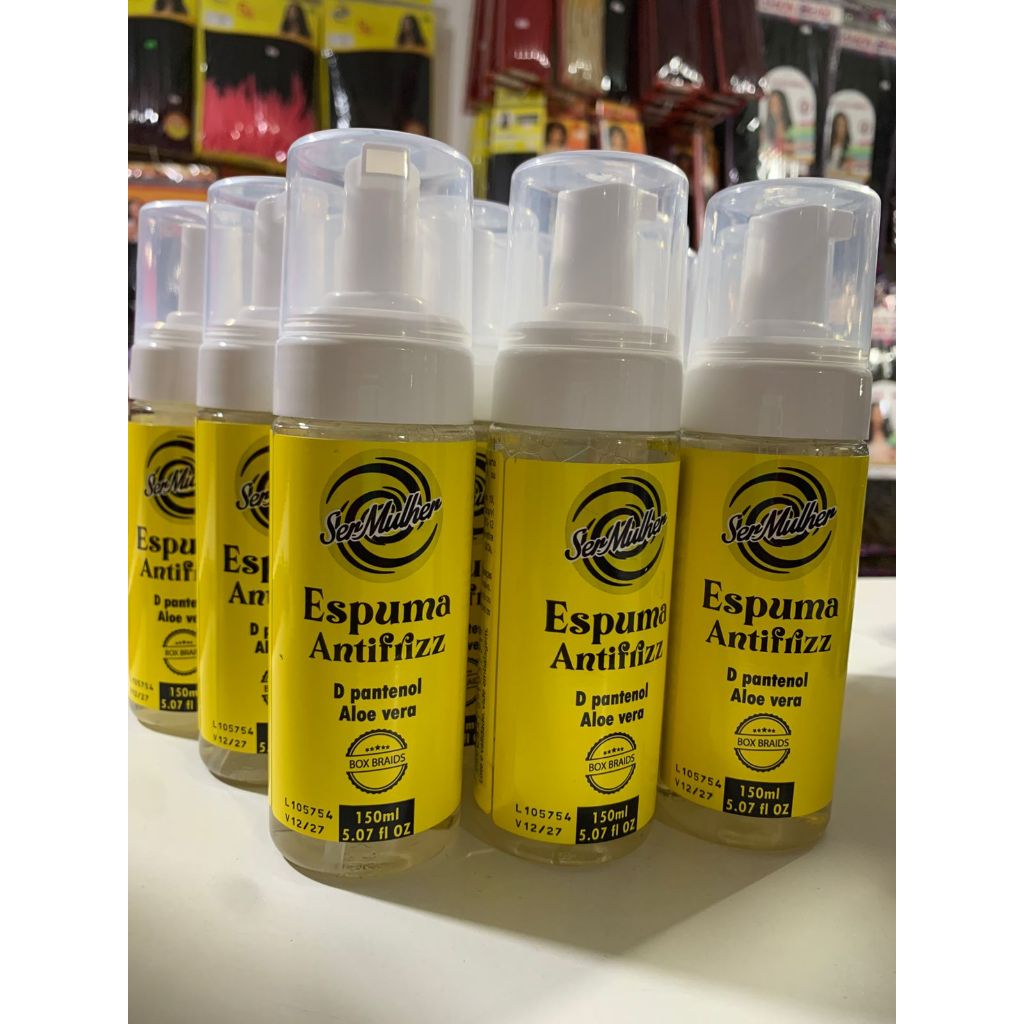 KIT 12 ESPUMA ANTI FRIZZ SER MULHER FIBRAS MUSSE PARA TRANÇAS em Oferta na Shopee