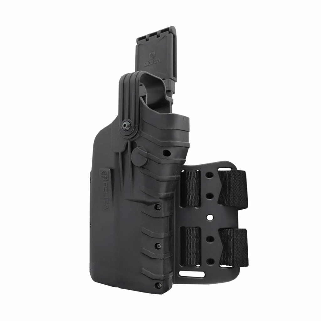 Coldre G5f Coxa P/ Lanterna E Red Dot G17 G19 G23 G3 Toro   * Arex Delta  M * / Bélica