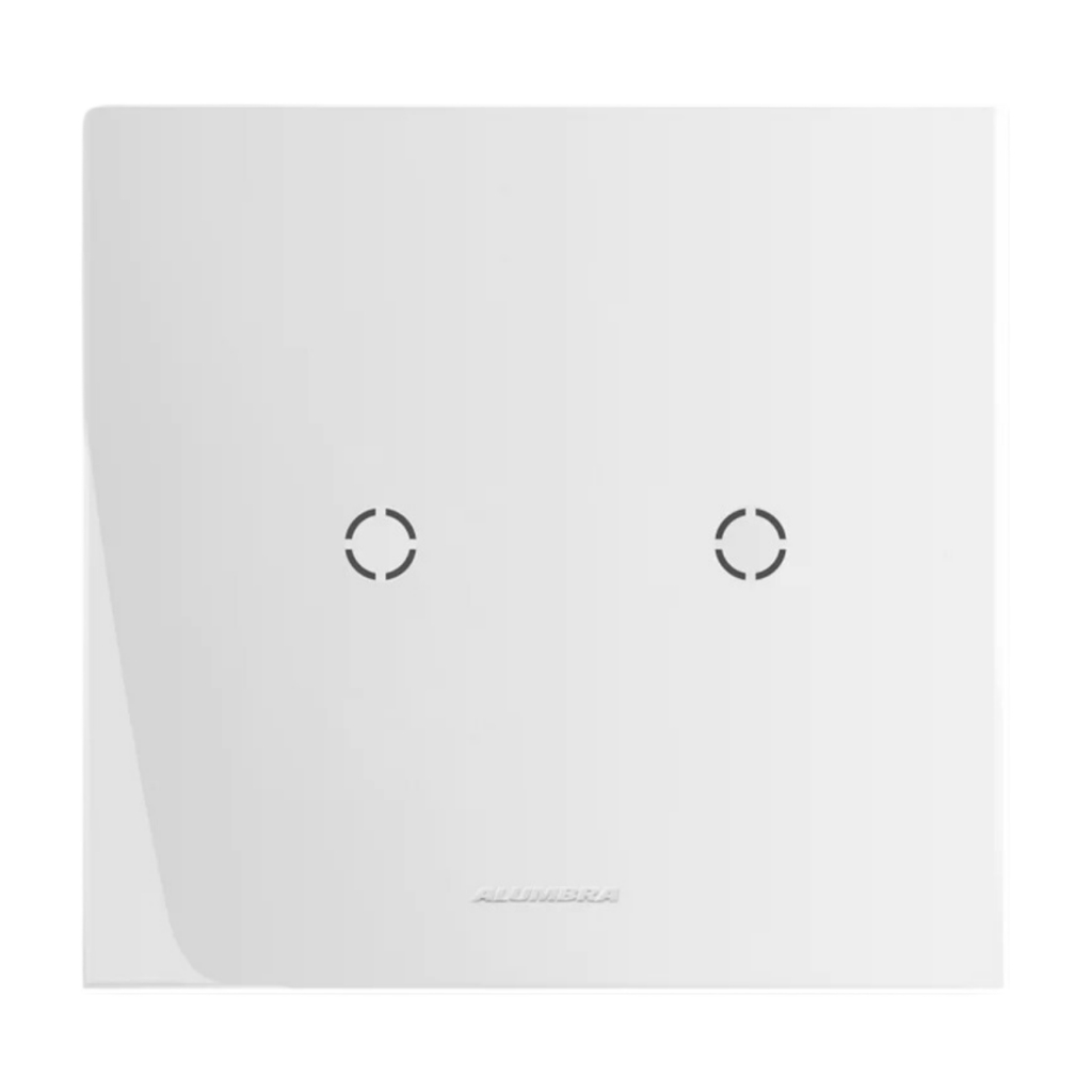 Placa Espelho de Luz Alumbra Inova Pro Branco 4x4 Cega Saída De Fio 85007