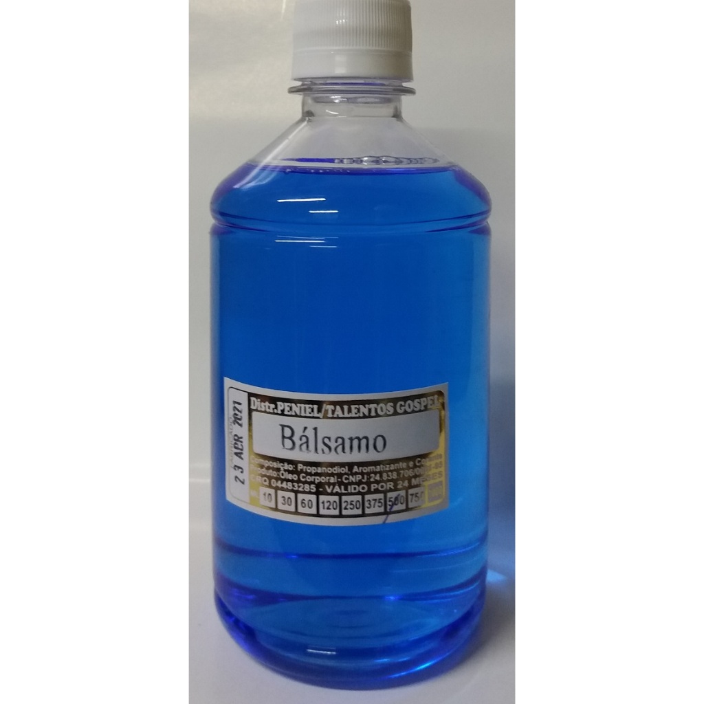 SHALOM-  Óleo de Unção Fragrância Balsamo Com de 500ML *