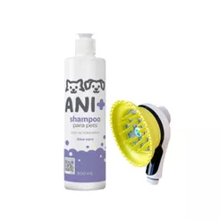 Kit Banho Pet Ducha Massageadora + Shampoo Ani+ 500mL