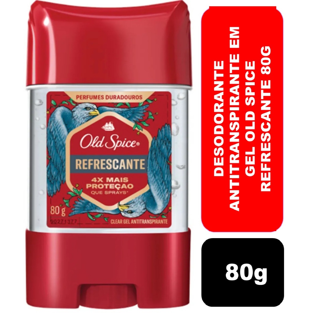 Desodorante Antitranspirante em gel Refrescante Old Spice 80g