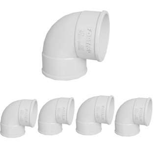 Pacote 20 unid Joelho PVC 90° Para Tubo Esgoto 75mm Fortlev em Oferta na Shopee