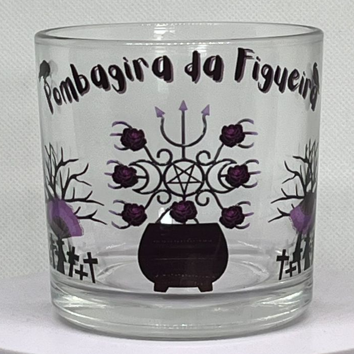 COPO DE BEBIDA E OFERTÓRIO POMBAGIRA DA FIGUEIRA 260ML VIDRO - UMBANDA QUIMBANDA E CANDOMBLÉ