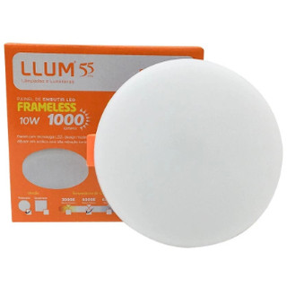 Luminaria super potente redonda embutir llum 10w 6500k