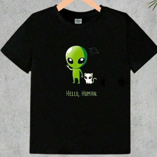 Camiseta Infantil Criança Juvenil Bebê Unissex Masculina e Feminina Algodão100% Passeio Casual ET Alien Nave