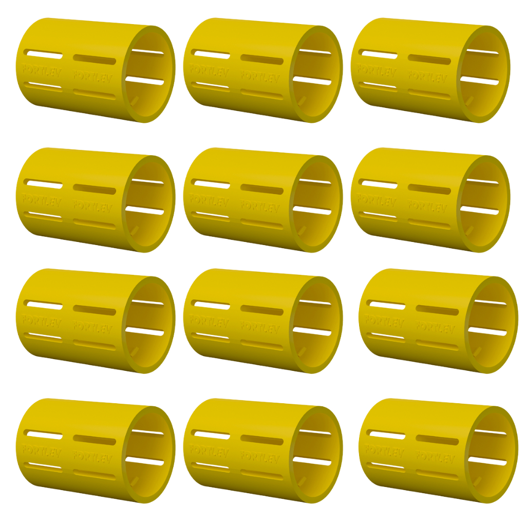 Pacote 50 unid Luva de Pressão para Conduite Eletroduto 20mm (1/2") Fortlev em Oferta na Shopee