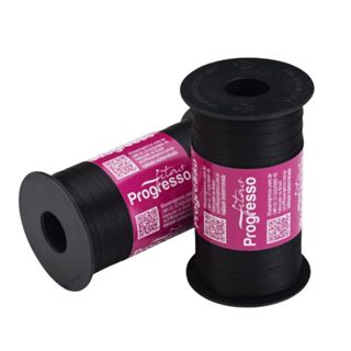 1~4 Fita de Cetim  Preto 100 Metros 7Mm - Cód-219 em Oferta na Shopee
