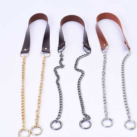 Alça de couro  corrente luxo ideal para croche