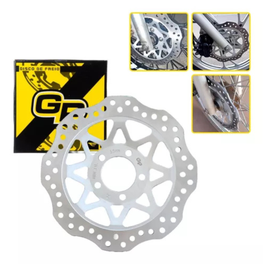 Disco de Freio Dianteiro 240mm Esportivo Original GP7 Honda CG Titan 150 Fan Cargo/Titan Fan 160 ABS em Oferta na Shopee