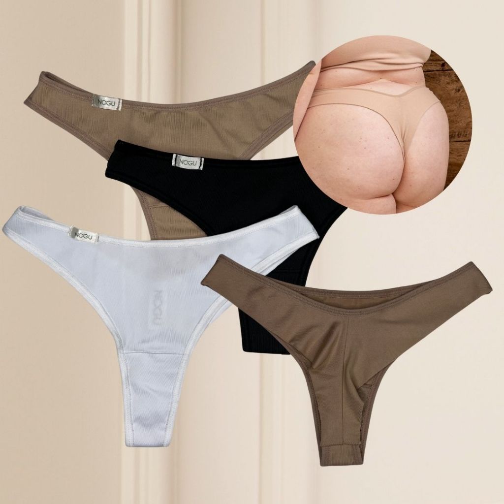 Tanga Plus Size Fio Duplo Microfibra Suplex Calcinha Feminina Do G1 a G4