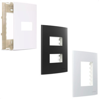 Conjunto Espelho Placa 4x2 Margirius Com Suporte Linha Sleek Alto Brilho Maior Resistência a Manchas em Oferta na Shopee
