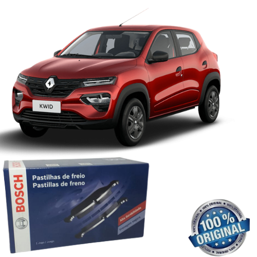 Pastilha de Freio Dianteira Bosch Renalt Kwid 1.0 Para Disco de Freio Solido