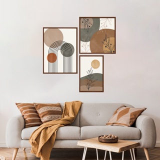Kit Quadro Decorativo Geometrico Cores do Imaginário: Uma Viagem pela Abstração 3 Peças em Oferta na Shopee