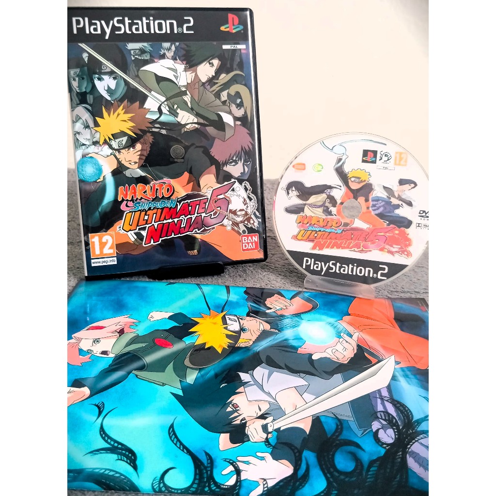 Jogo Naruto Shippuden Ultimate Ninja 5 em Português PT-BR para Play 2 Mídia Física
