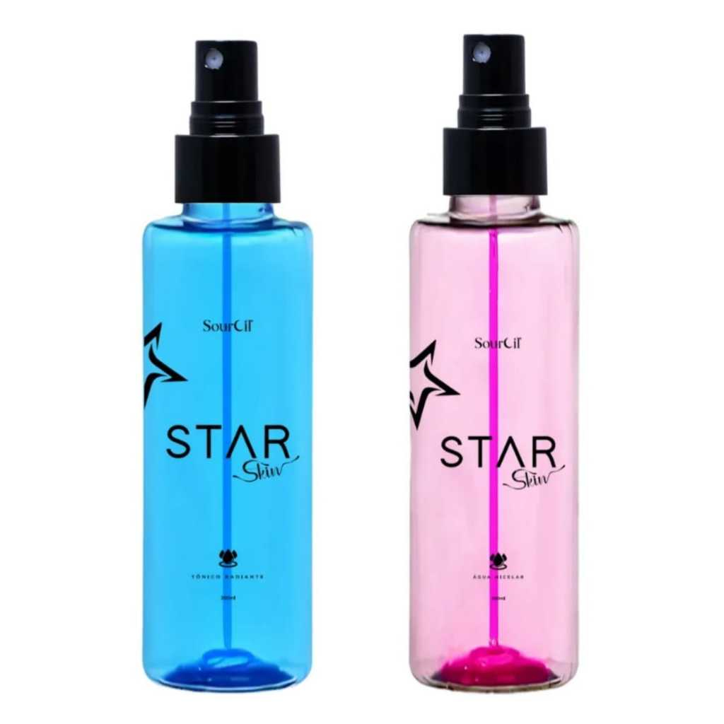 Sourcil Aguá Micelar ou Tônico Facial Star Skin 200ml - Escolha em Oferta na Shopee