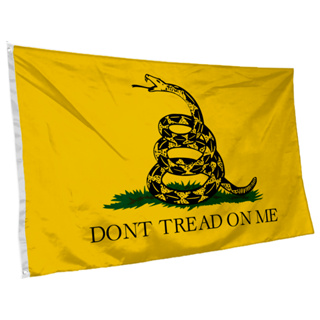 Bandeira de Gadsden 145cm x 90cm da Marca  Suarez Bandeiras - Cores Nítidas Com ilhós em Oferta na Shopee