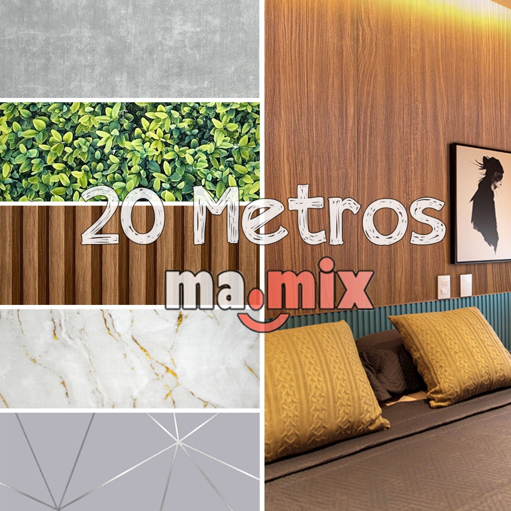 Papel de Parede Decorativo Auto Adesivo - 20 METROS x 45CM