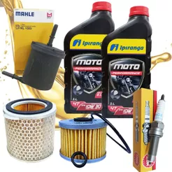 Kit Revisão Xre 300 2016-2023 Troca Óleo 10w30 Filtros e Vela Ngk
