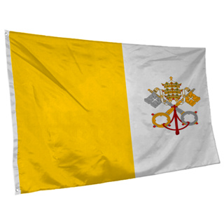 Bandeira do Vaticano 145cm x 90cm da Marca Suarez Bandeiras - Cores Nítidas Com ilhós em Oferta na Shopee