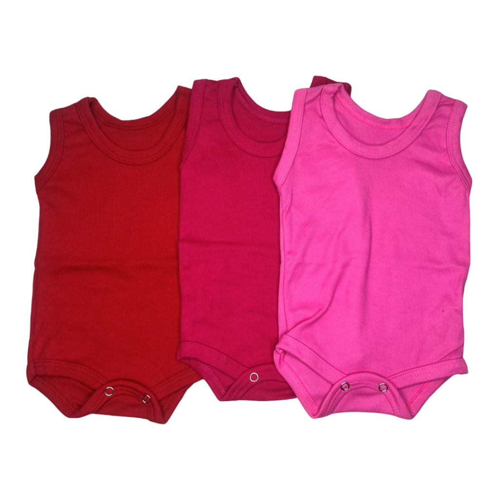 Kit Body Regata Top Chot Malha Canelada Cores 03 Peças Menor Preço - Miniatura 2