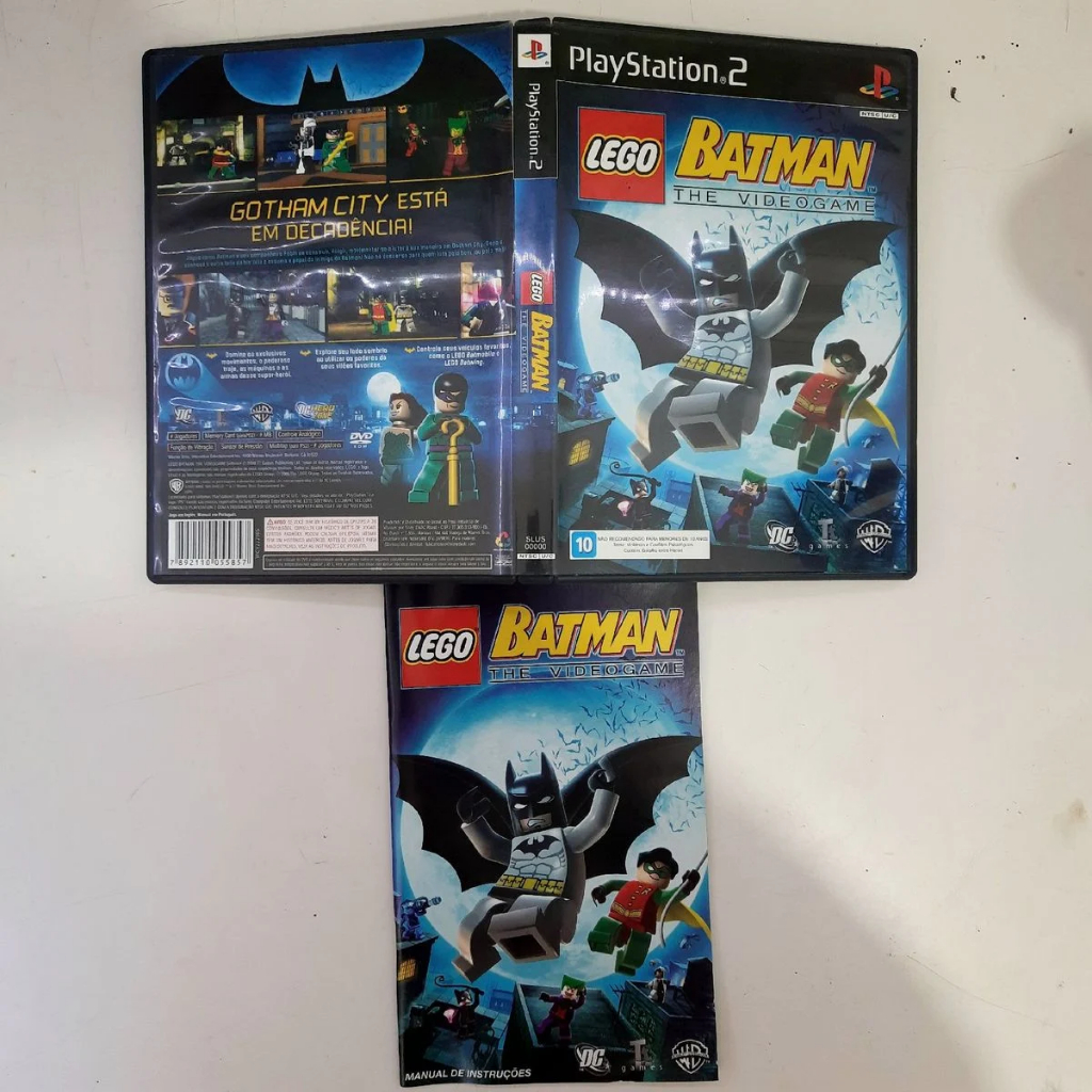 Encarte e Manual Lego Batman Playstation 2 Ps2