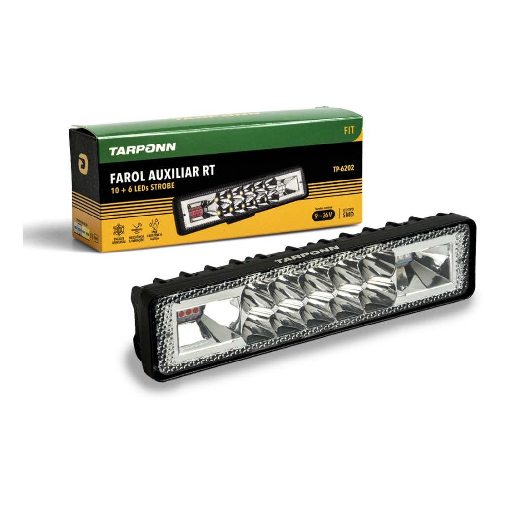 Farol Strobo 16 Leds Tarponn Viatura 12-24v 6000k em Oferta na Shopee