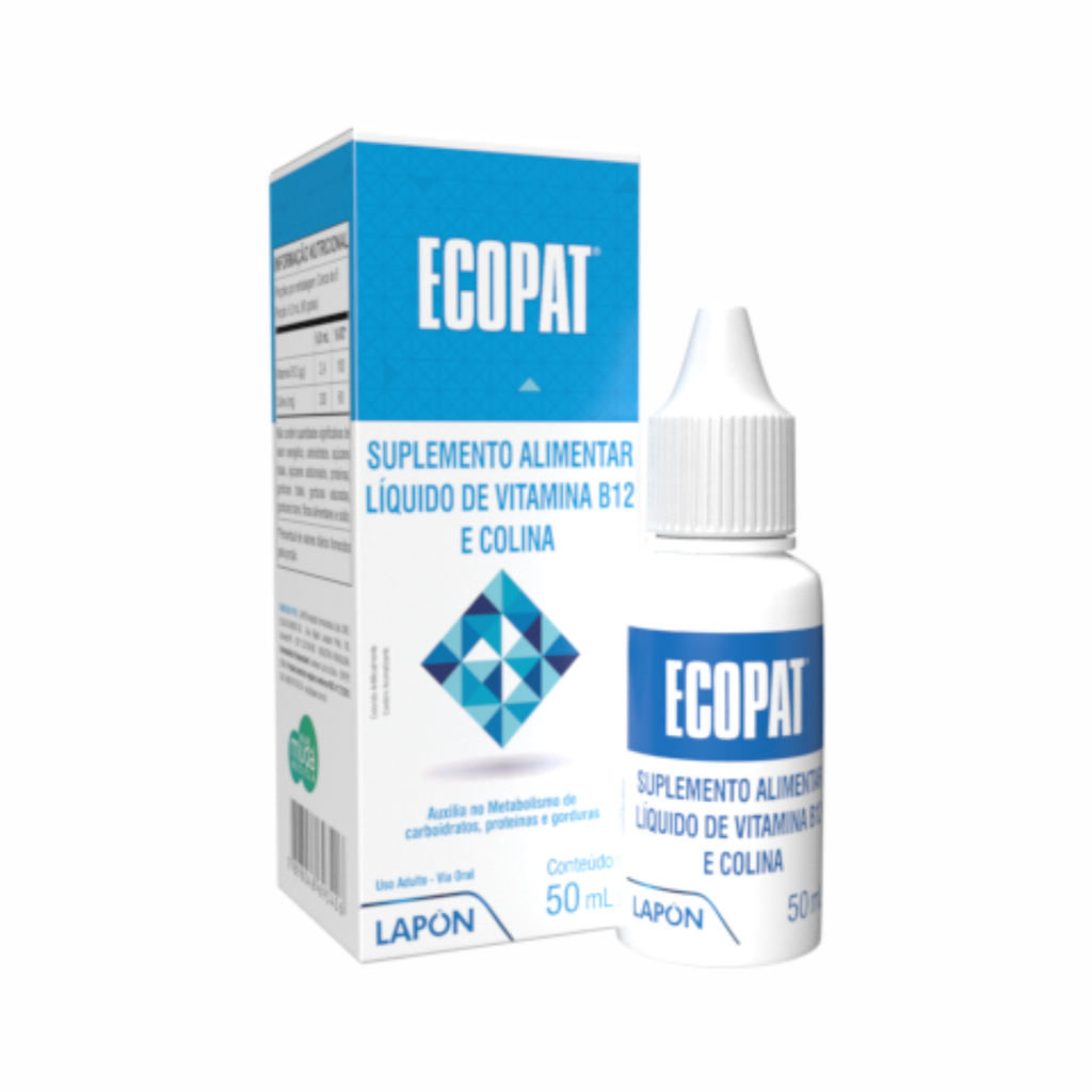 Ecopat Lapon 50ml Detox Fígado Gordura Vitamina B12 e Colina em Oferta na Shopee
