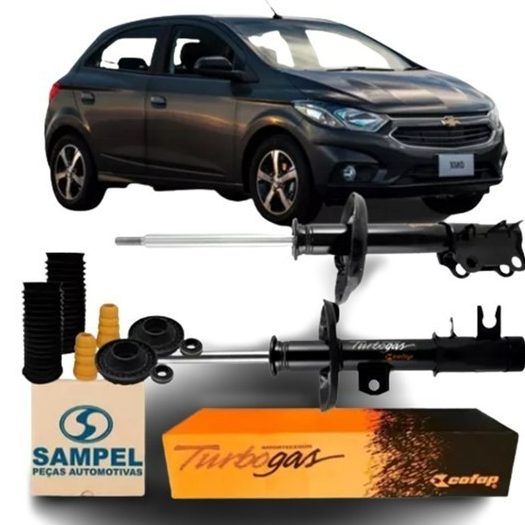 Kit 2 Amortecedores Completos Dianteiro Chevrolet Onix Prisma Sonic 1.0 1.4 1.6