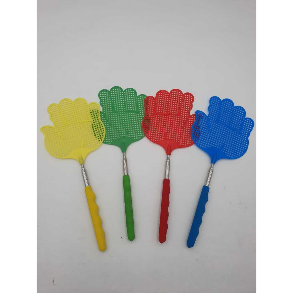 Mata-Moscas extensíveis de aço inoxidável com alça de borracha em Oferta na Shopee