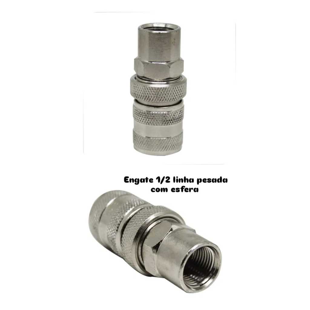 Engate Rapido Lubefer 1/2 C/esfera Caminhão Kit 02 und