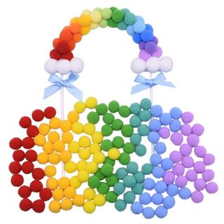 Promoção especial, 1000 pompons 10mm, 500 pompons 18mm ,480 pompons  25mm Várias cores disponíveis. em Oferta na Shopee