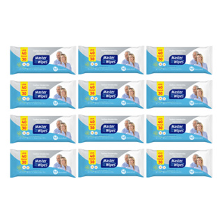 Toalha Umedecida Adulto Master Wipes 480 Folhas (12undX40fls) em Oferta na Shopee