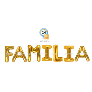 KIT balões - LETRAS 40cm FAMILIA Escolha seu Modelo - festa, aniversário, celebração, comemoração em Oferta na Shopee