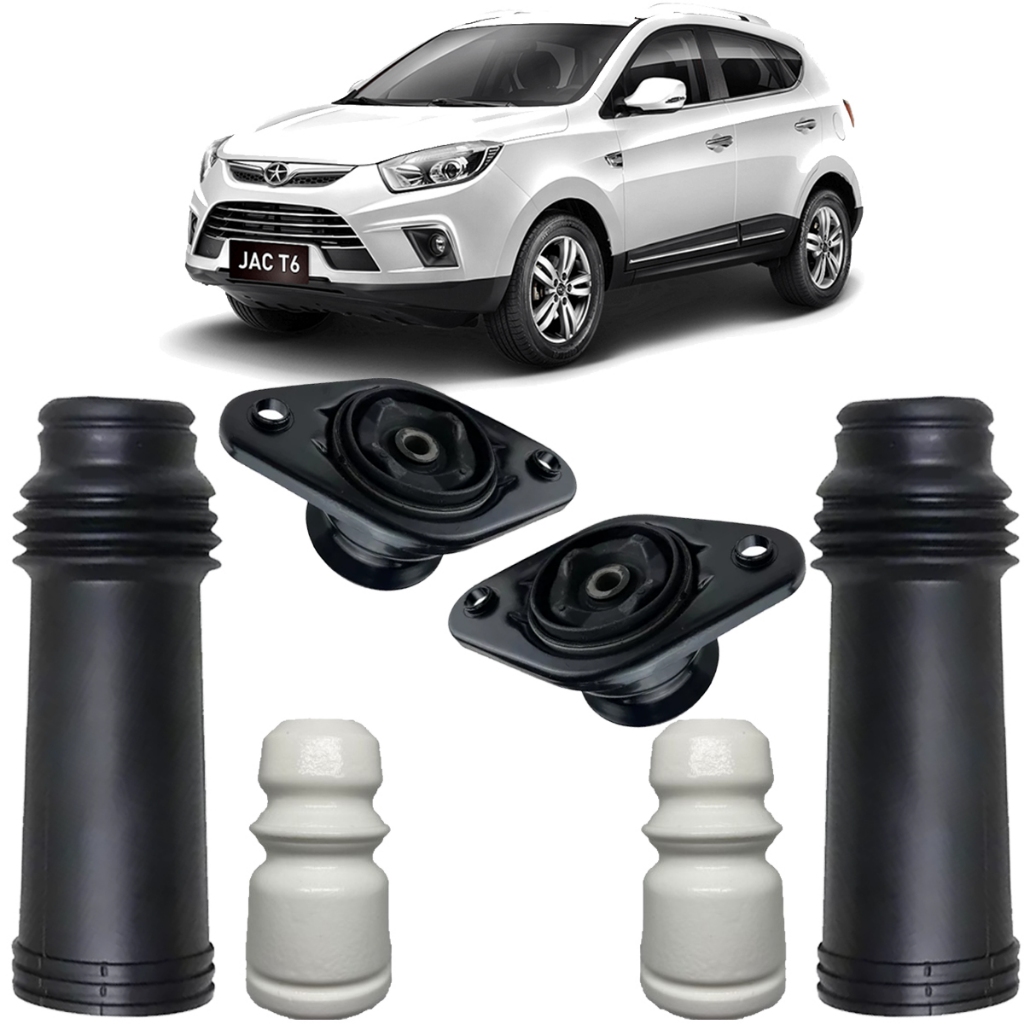 KIT COXIM AMORTECEDOR TRASEIRO JAC T6 2011 A 2016