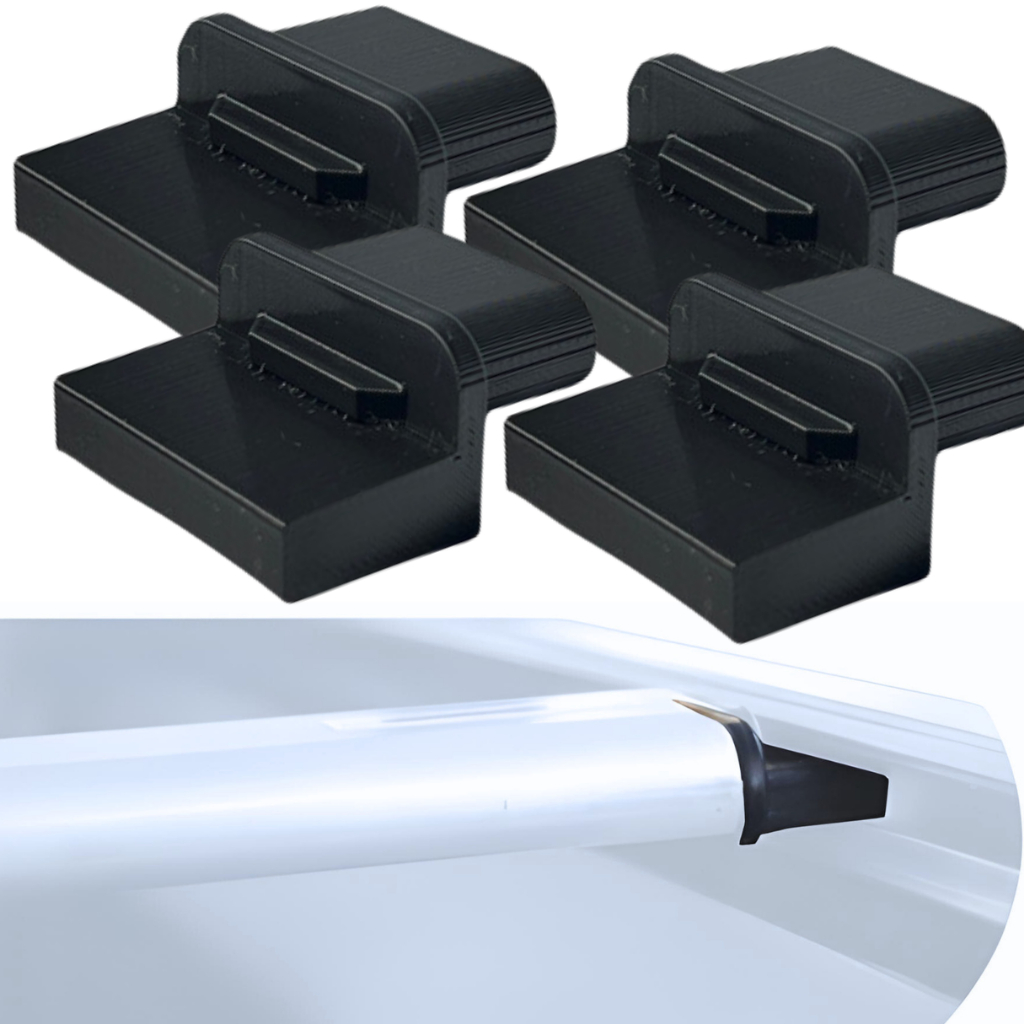 Kit 4 Ponteiras Reforçada Barra Capota Marítima Hilux Ranger S10 L200 Amarok