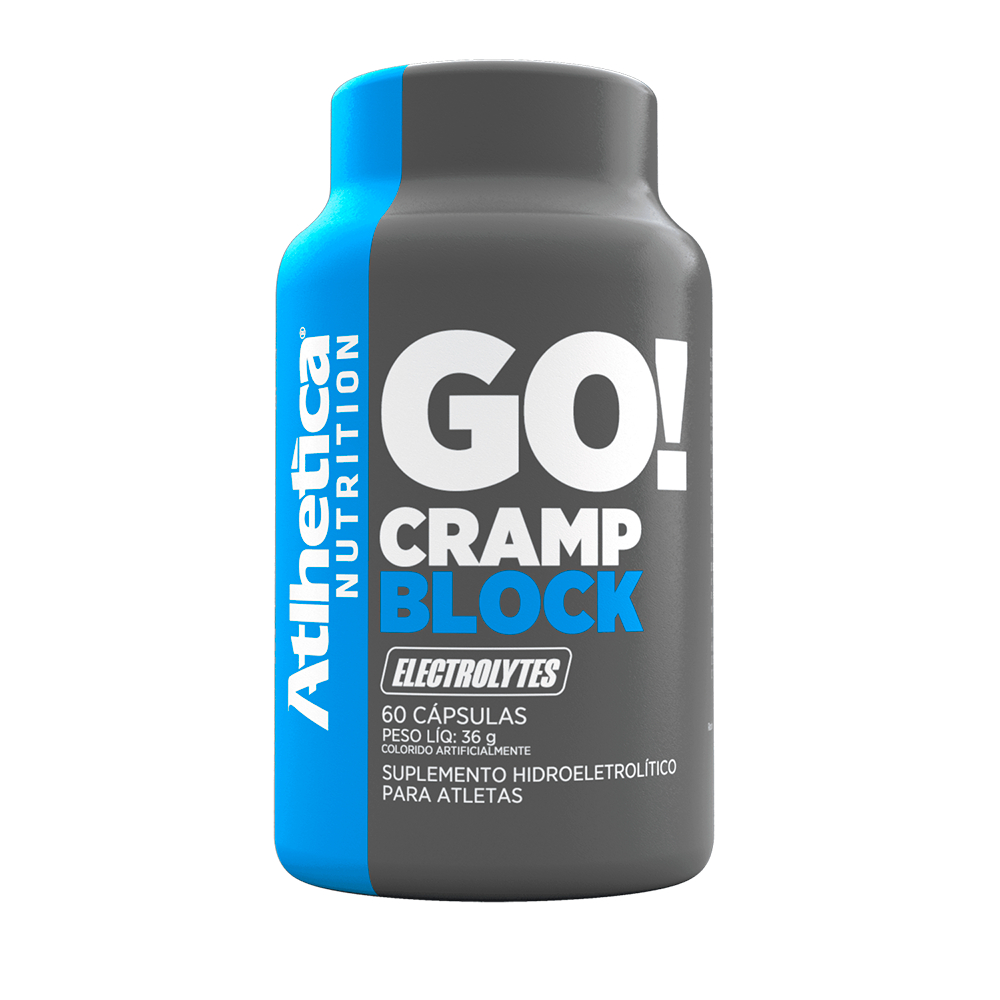 Atlhetica Nutrition Eletrólitos Go! Cramp Block 60 Cápsulas