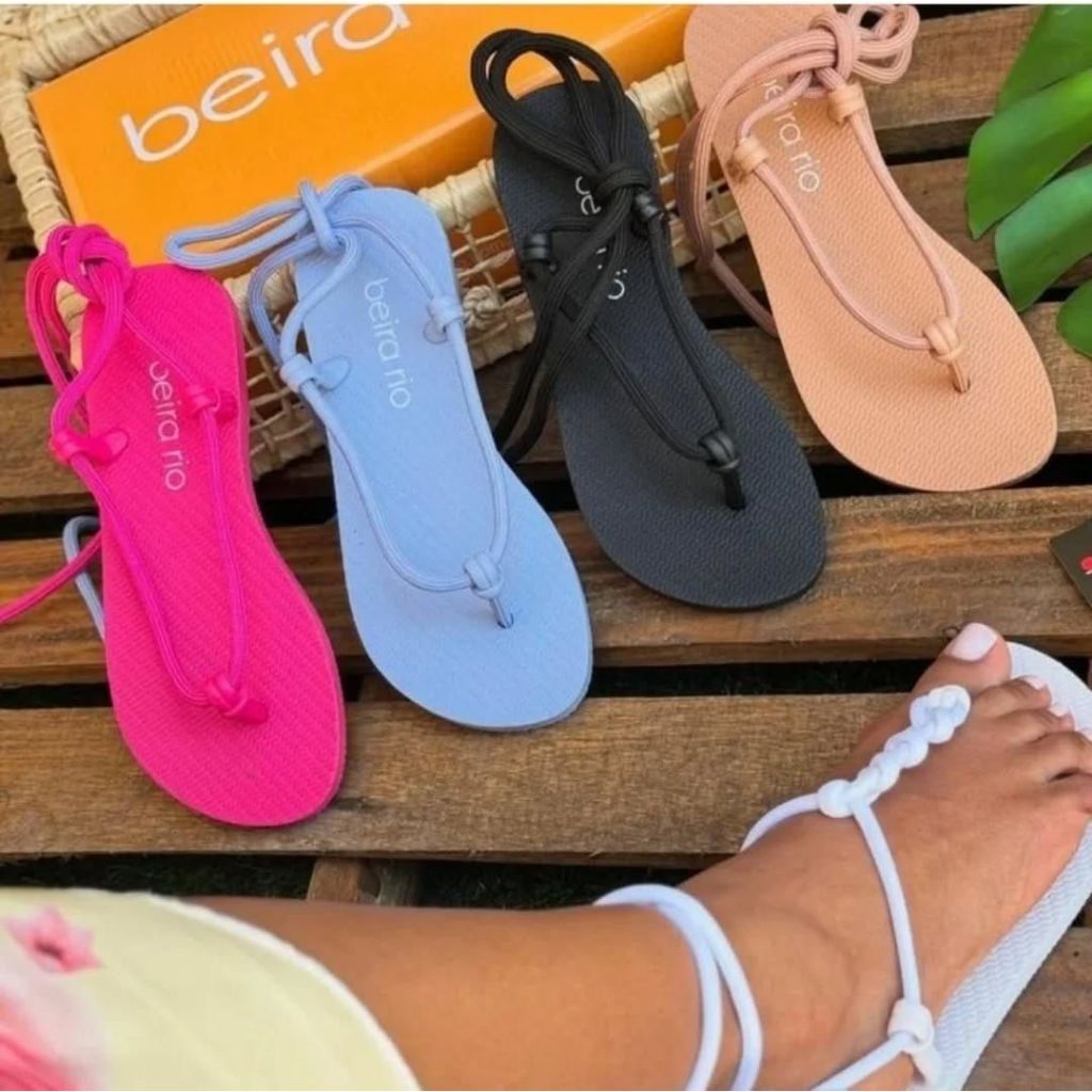 Rasteirinha Beira Rio Colorida em Oferta Shopee 2025