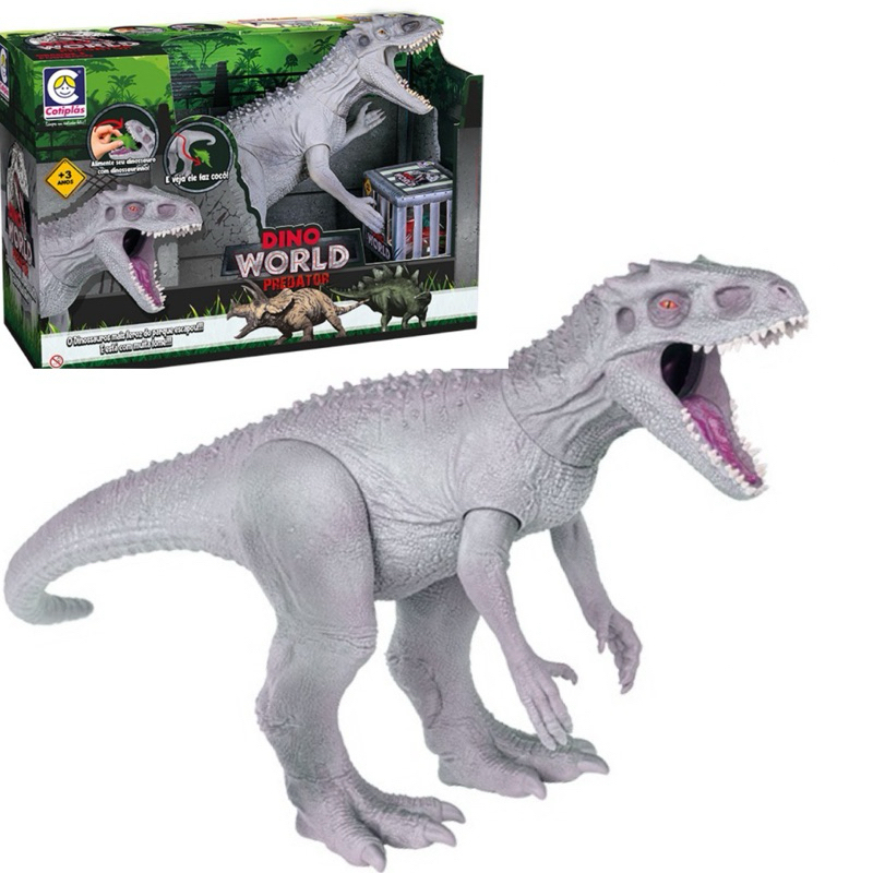 Brinquedo Dino Word Predator grande Com Dinossaurinhos - Cotiplas em Oferta na Shopee