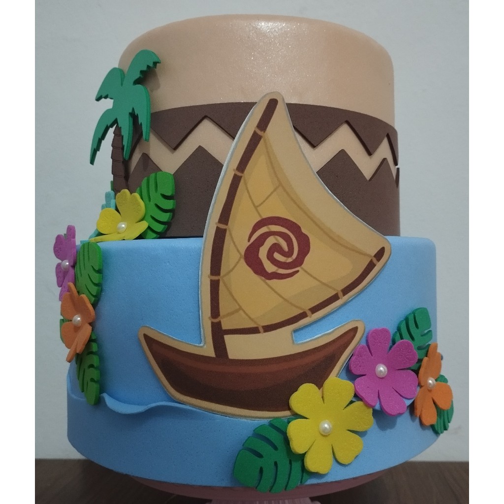 Bolo Fake Moana em Oferta na Shopee